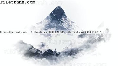 File in lụa phong canh nui ngang 238 (chất lượng cao) phong canh nui ngang 238