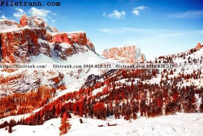 Ảnh gốc file in lụa phong canh nui ngang 260 chi tiết