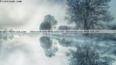 File gốc phong canh rung cay mua thu 565 (in tráng gương) hiện đại