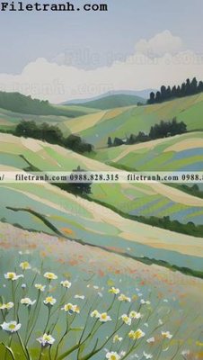 File in mica phong canh tranh son dau ve tay 139 (bản gốc) siêu trong