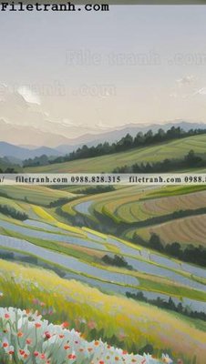 File ảnh phong canh tranh son dau ve tay 142 (gốc) cho trang trí nhà hàng