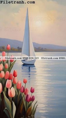 File gốc phong canh tranh son dau ve tay 144 (in mica) làm bảng hiệu