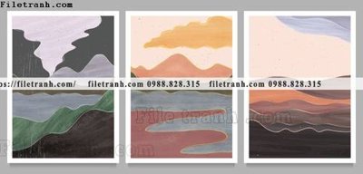 Tải file PSD phong canh truu tuong morandi 1502 (nguyên layer) để in