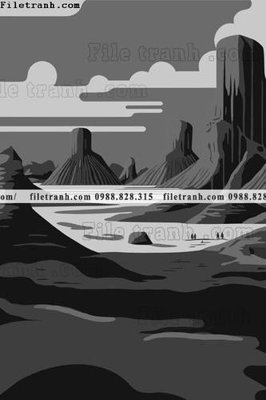 File tranh phong canh truu tuong vector 1509 (file gốc) chuẩn màu in