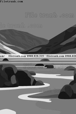 File tranh phong canh truu tuong vector 1511 (bản gốc) treo phòng ăn