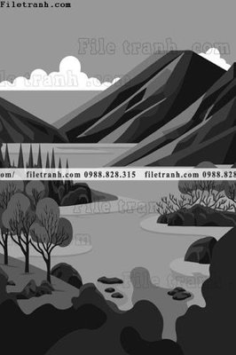 File gốc phong canh truu tuong vector 1513 (chuẩn màu) cho in offset