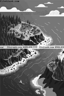 Ảnh gốc phong canh truu tuong vector 1524 (nét căng) in mica