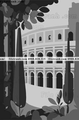 File tranh gốc PSD phong canh truu tuong vector 1529 còn nguyên layer