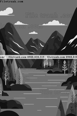 File gốc phong canh truu tuong vector 1553 (in tráng gương) hiện đại