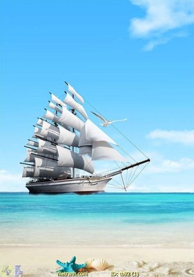 Chi tiết file tranh tráng gương File thuận buồm xuôi gió TB92 (ảnh gốc)