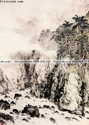 File tranh thuy mac trung quoc 110 (gốc) in vải canvas