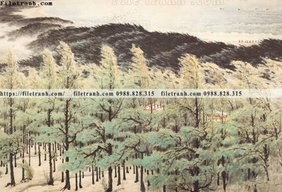 File tranh thuy mac trung quoc 187 (gốc) in trên kính