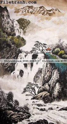 File tranh thuy mac trung quoc dep 113 (ảnh gốc) cho in ấn kỹ thuật số