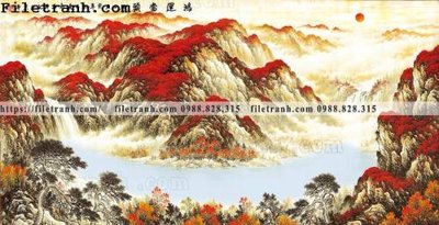 Tải file thuy mac trung quoc mau do 156 (ảnh gốc) in gạch 3D