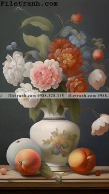 File gốc tinh vat hoa My 124 (in 3D) cho trang trí