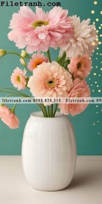 File gốc tinh vat hoa My 150 (in lụa) trang trí tường