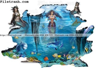 Tải file gốc tranh 3D the gioi duoi nuoc dai duong 108 (bản PSD) còn layer