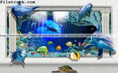 File tranh tranh 3D the gioi duoi nuoc dai duong 111 (ảnh gốc) độc quyền