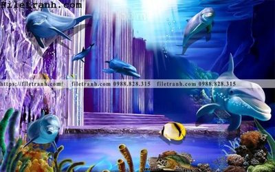 File gốc tranh 3D the gioi duoi nuoc dai duong 133 (ảnh chi tiết) để in ấn