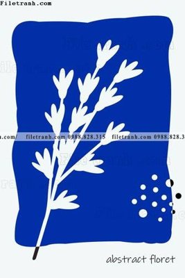 File gốc tranh Klein Phap xanh 502 (cho in ấn) từ kho Filetranh