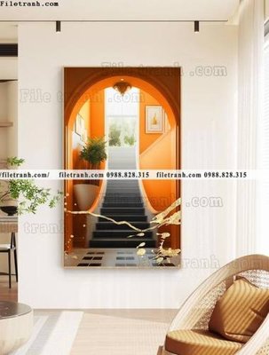 Download file tranh bac thang loi vao 3d 501 (gốc) in mica ốp bếp