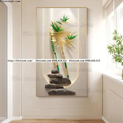 Hình ảnh gốc tranh bambo cay truc kieu moi 510 (để in khổ lớn)