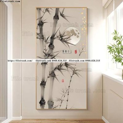 File gốc tranh bambo cay truc kieu moi 519 (phong cách) tối giản