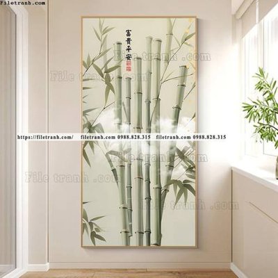 File tranh gốc tranh bambo cay truc kieu moi 520 chủ đề hiện đại