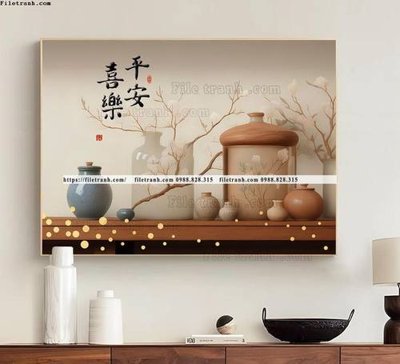 File tranh tranh binh hoa hop dong ho nha hang 513 (ảnh gốc) in trần nhà