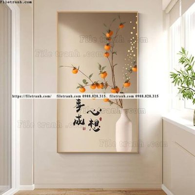 File ảnh tranh binh hoa qua man trung quoc 516 (gốc) in biển hiệu