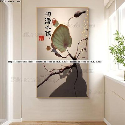 File gốc tranh binh hoa qua man trung quoc 521 (in tráng gương) sang trọng