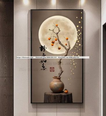 Tải file gốc tranh binh hoa va cay mat trang toi gian 500 (bản PSD) chỉnh sửa được