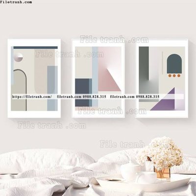 Tải file gốc tranh bo 3 tam hinh hoc truu tuong 508 (bản PSD) chỉnh sửa được