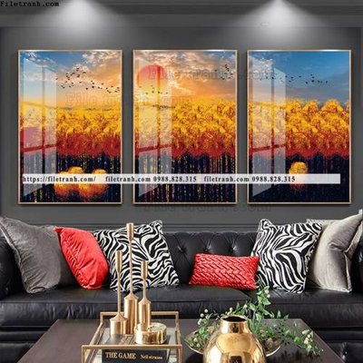 File tranh gốc tranh bo 3 tam pha le guong 502 (sắc nét từng chi tiết)