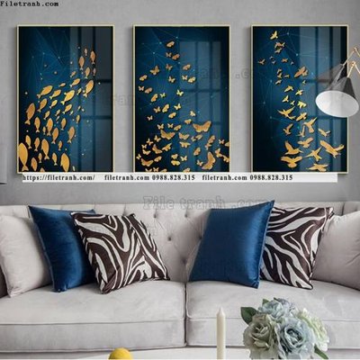 File in mica tranh bo 3 tam pha le guong 569 (bản gốc) làm vách ngăn