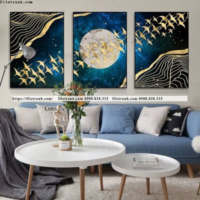 File PSD tranh bo 3 tam pha le guong 580 (chất lượng in ấn)