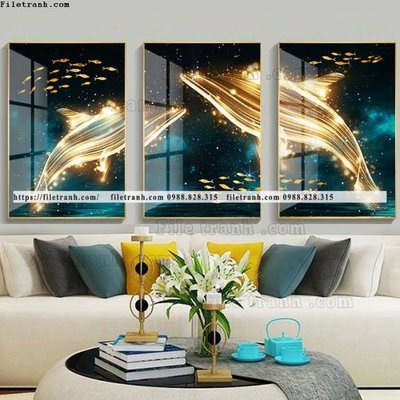 Download file gốc tranh bo 3 tam pha le guong 587 (in lụa) tranh 3D