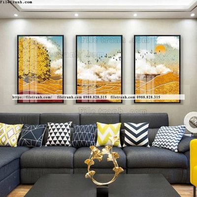 File in mica tranh bo 3 tam pha le guong 636 (bản gốc) sắc sảo