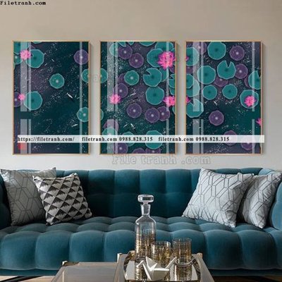 File gốc tranh bo 3 tam pha le guong 651 (in tráng gương) nghệ thuật