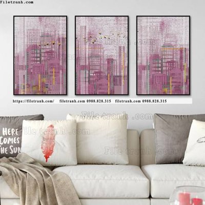 File tranh in tráng gương tranh bo 3 tam pha le guong 654 (siêu nét)