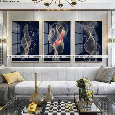 File in ấn tranh bo 3 tam pha le guong 666 (bản gốc) cao cấp