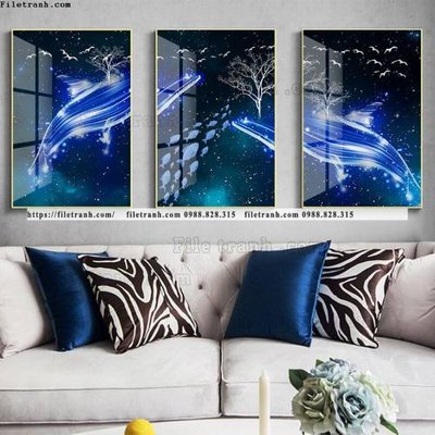 Tải file tranh bo 3 tam pha le guong 704 (gốc) làm tranh trang trí