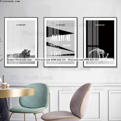 File ảnh tranh bo 3 tam pha le guong 713 (gốc) trang trí khách sạn