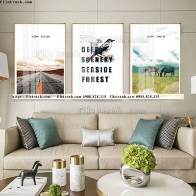 File tranh gốc tranh bo 3 tam pha le guong 725 chủ đề hiện đại