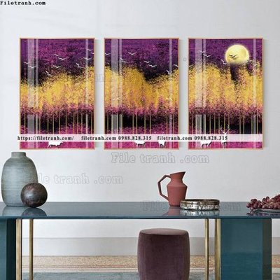 File ảnh tranh bo 3 tam pha le guong 737 (gốc) in quảng cáo ngoài trời