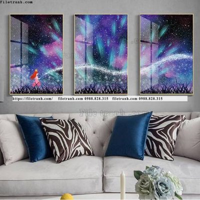 File tranh in mica tranh bo 3 tam pha le guong 776 (độ phân giải cao)