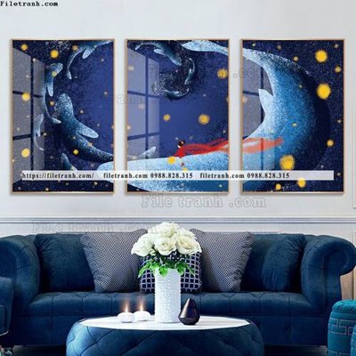 Tải xuống file tranh gốc tranh bo 3 tam pha le guong 780 (PSD/TIFF)