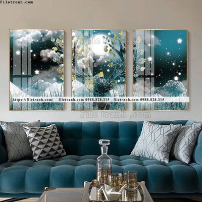 File PSD tranh bo 3 tam pha le guong 836 (gốc) tách lớp chi tiết