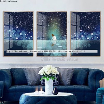 File gốc tranh bo 3 tam pha le guong 841 (in mica) làm quà tặng