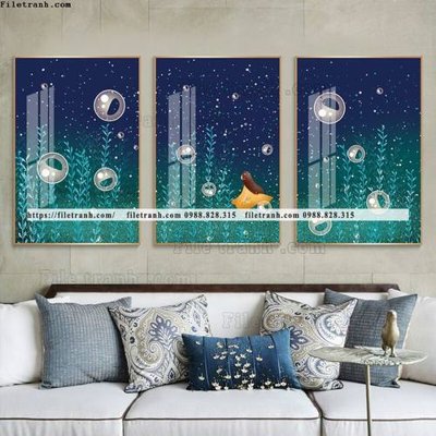 File in trần tranh bo 3 tam pha le guong 857 (file gốc) phong thủy